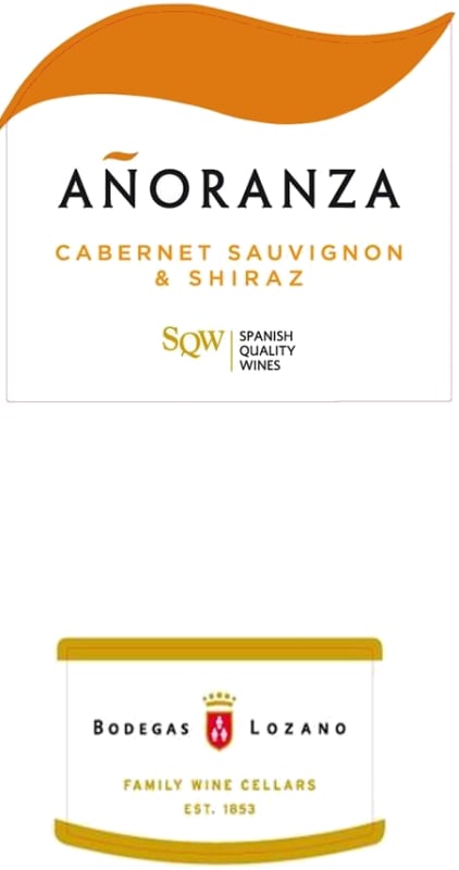 Bodegas Lozano Anoranza Cabernet Sauvignon Shiraz 2012 Front Label