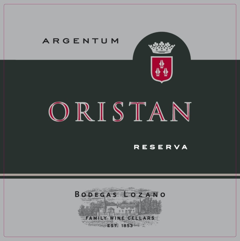 Bodegas Lozano Oristan Reserva 2011 Front Label