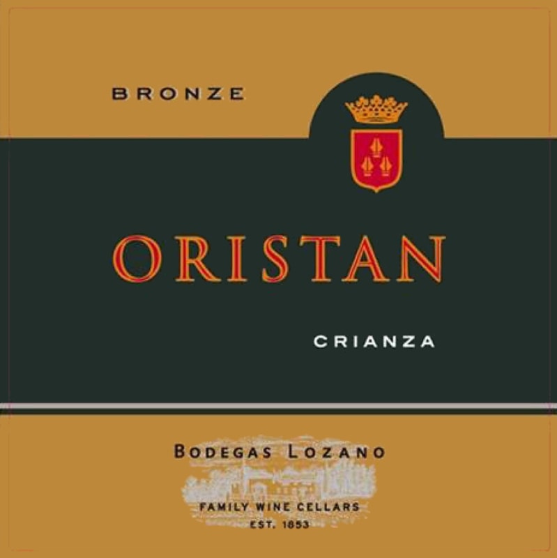 Bodegas Lozano Oristan Crianza 2013 Front Label