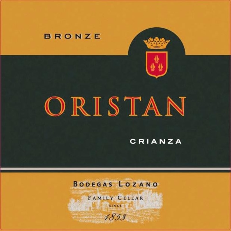 Bodegas Lozano Oristan Crianza 2010 Front Label