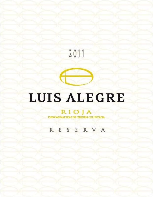 Bodegas Luis Alegre Reserva 2011 Front Label