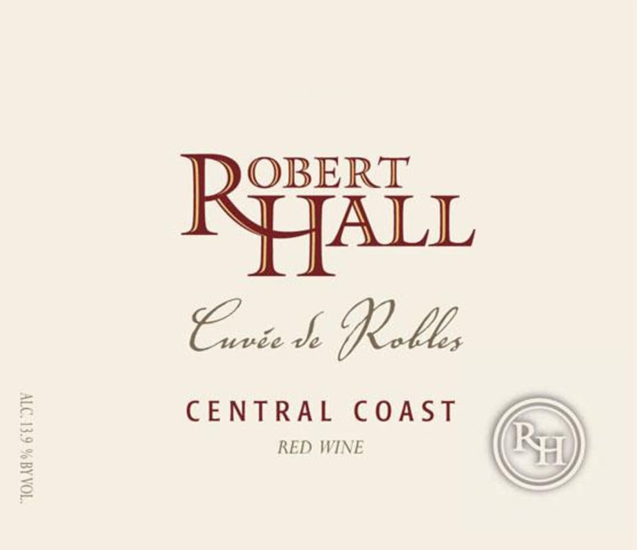 Robert Hall Cuvee de Robles Red Wine 2012 Front Label