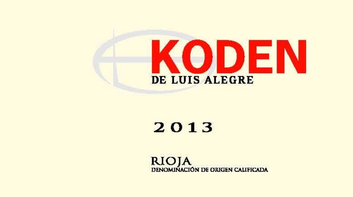 Bodegas Luis Alegre Koden de Luis Alegre 2013 Front Label