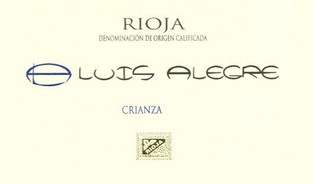 Bodegas Luis Alegre Crianza 2009 Front Label