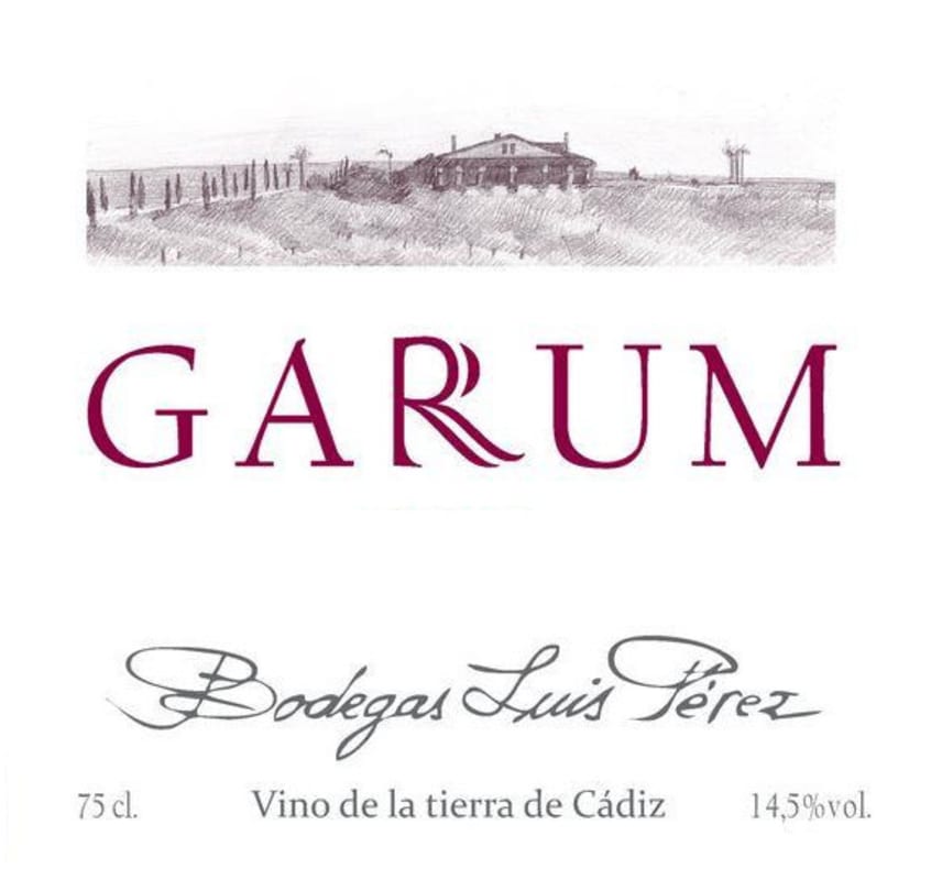 Bodegas Luis Perez Cadiz Garum Vino de la Tierra 2014 Front Label