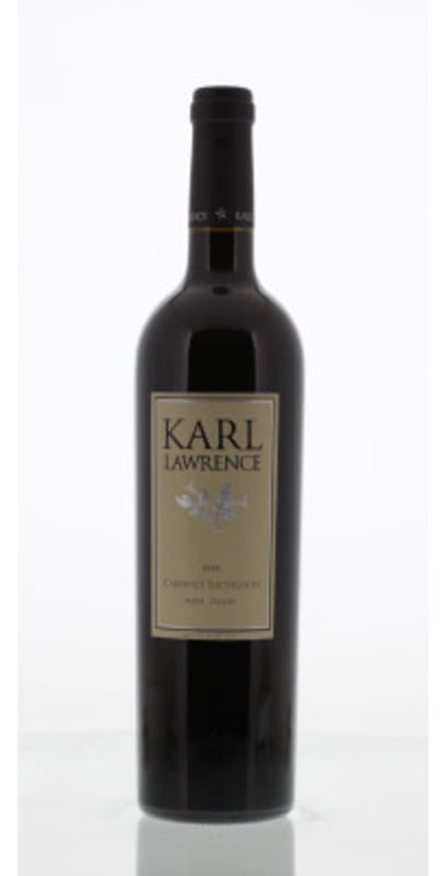 Karl Lawrence Cabernet Sauvignon 1999 Front Bottle Shot