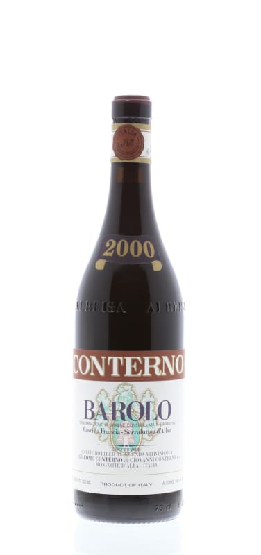 Giacomo Conterno Barolo 2000 Front Bottle Shot