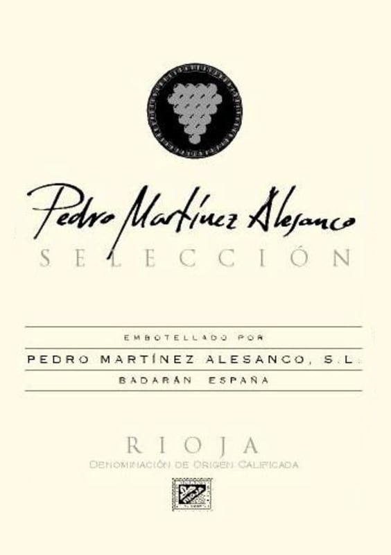 Bodegas Martinez Alesanco Seleccion 2010 Front Label