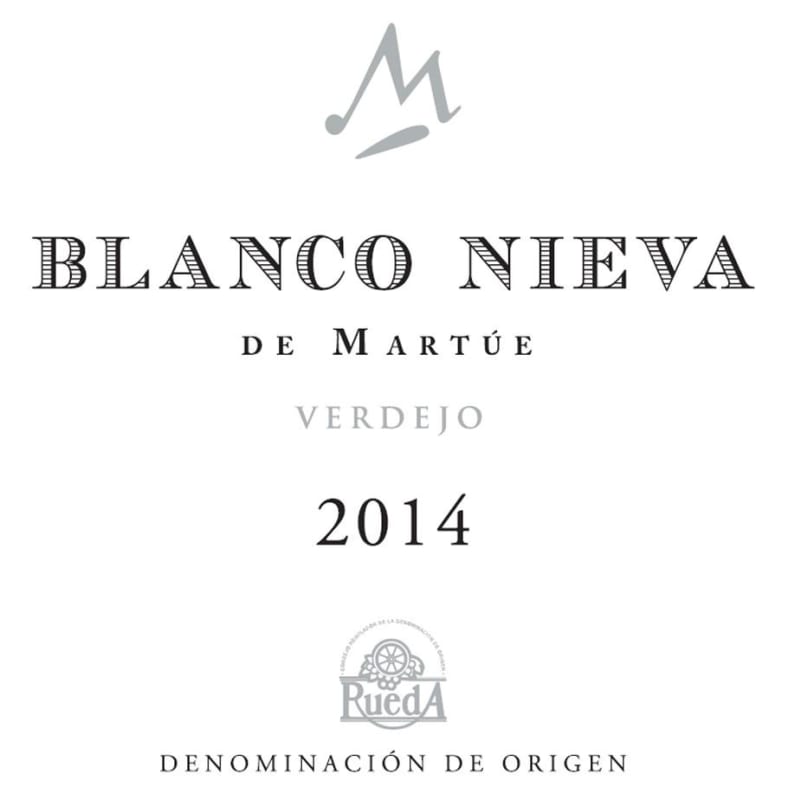 Bodegas Martue Vinedos de Nieva Blanco Nieva Verdejo 2014 Front Label