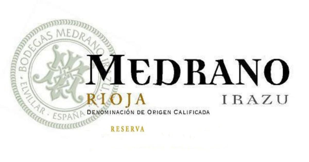 Bodegas Medrano Irazu Reserva 2007 Front Label