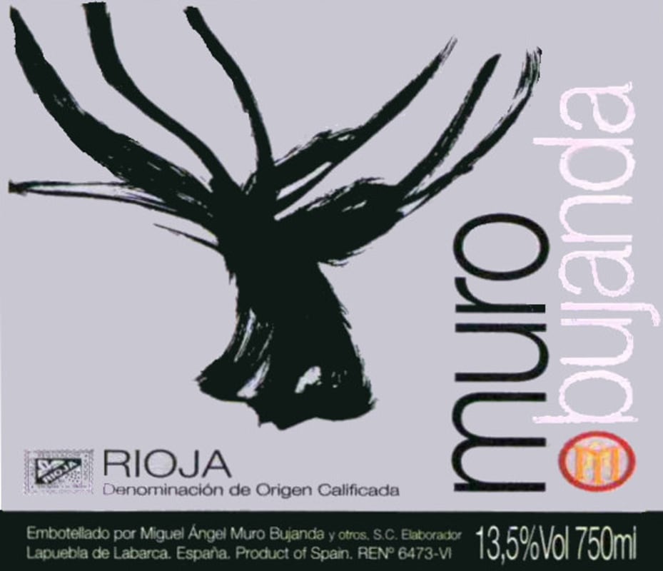 Bodegas Miguel Angel Muro Bujanda Crianza 2011 Front Label