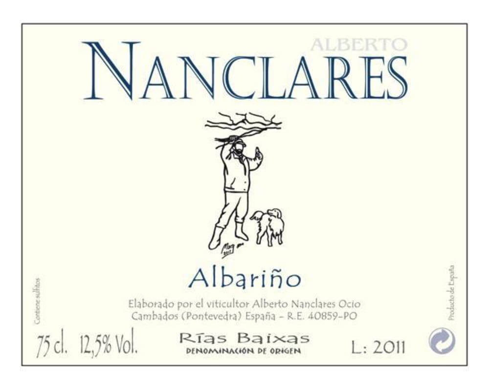 Bodegas Nanclares Alberto Nanclares Albarino 2012 Front Label