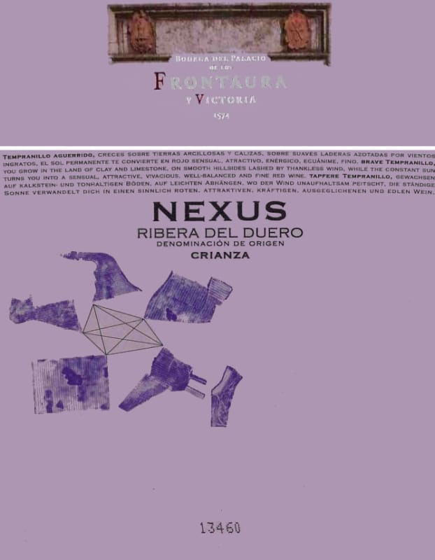Bodegas Nexus & Frontaura Nexus Crianza 2007 Front Label