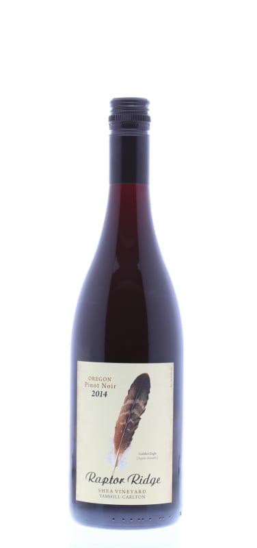 Raptor Ridge Shea Vineyard Pinot Noir 2014 Front Bottle Shot
