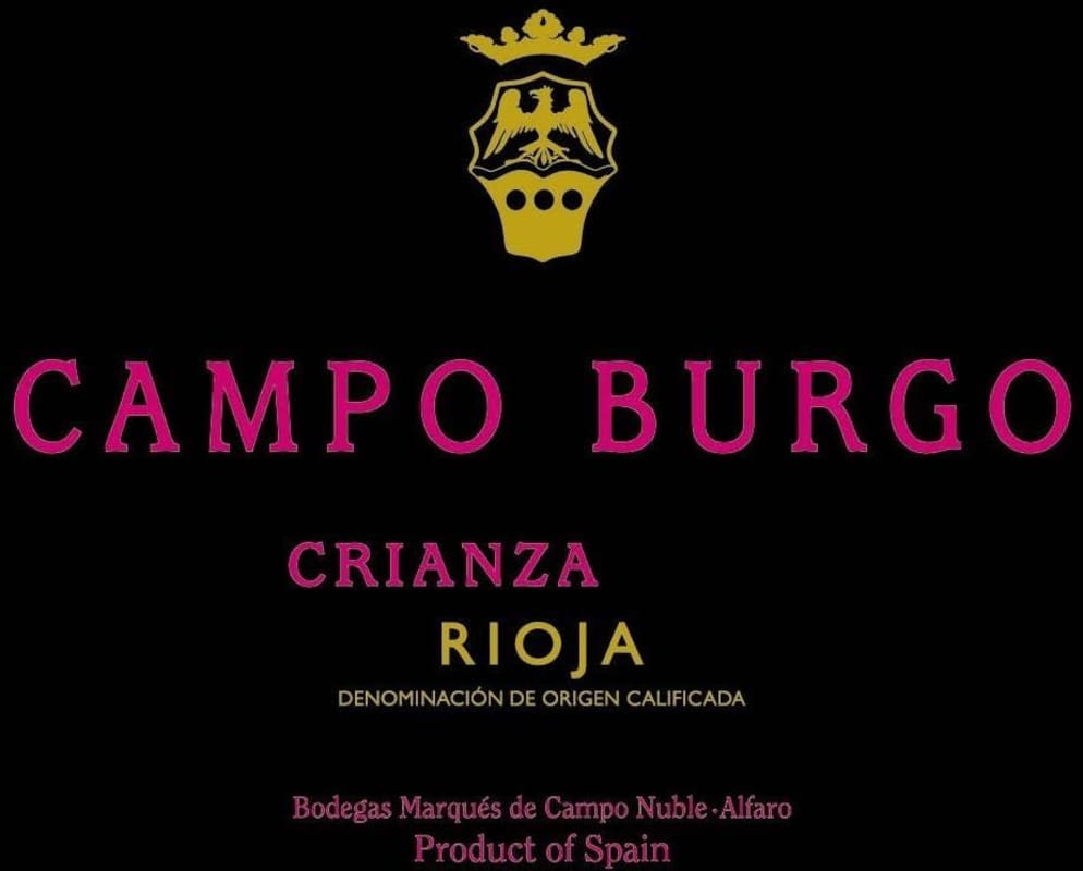 Bodegas Nubori Campo Burgo Crianza 2007 Front Label