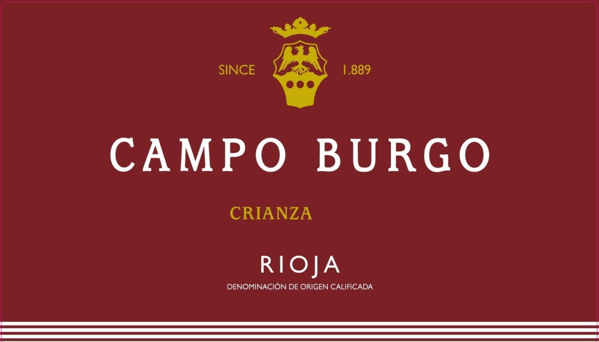 Bodegas Nubori Campo Burgo Crianza 2010 Front Label