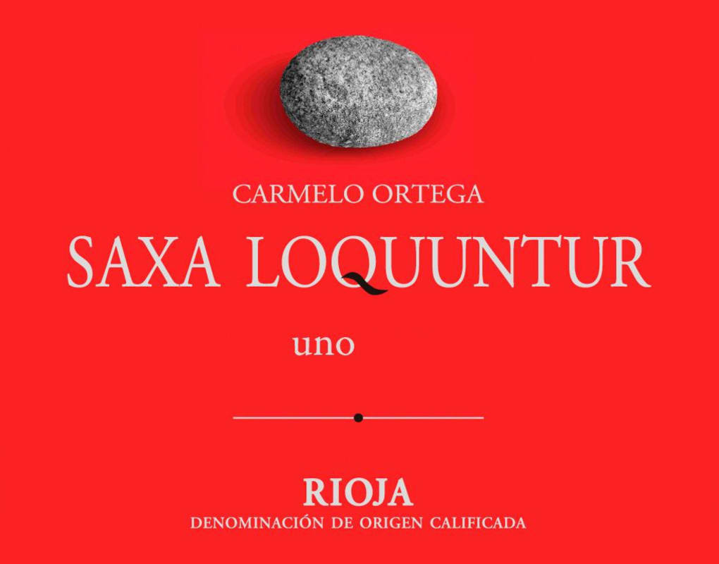 Bodegas Ortega Ezquerro Saxa Loquuntur Uno 2014 Front Label