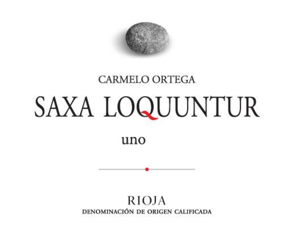 Bodegas Ortega Ezquerro Saxa Loquuntur Uno 2008 Front Label