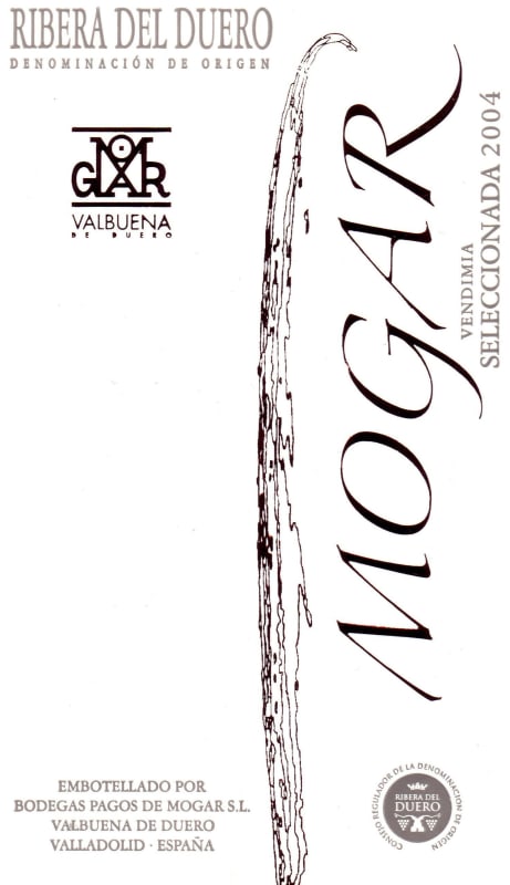 Bodegas Pagos de Mogar Vendimia Seleccionada 2004 Front Label