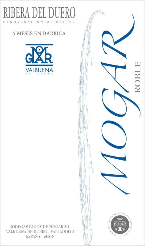 Bodegas Pagos de Mogar Roble 2008 Front Label