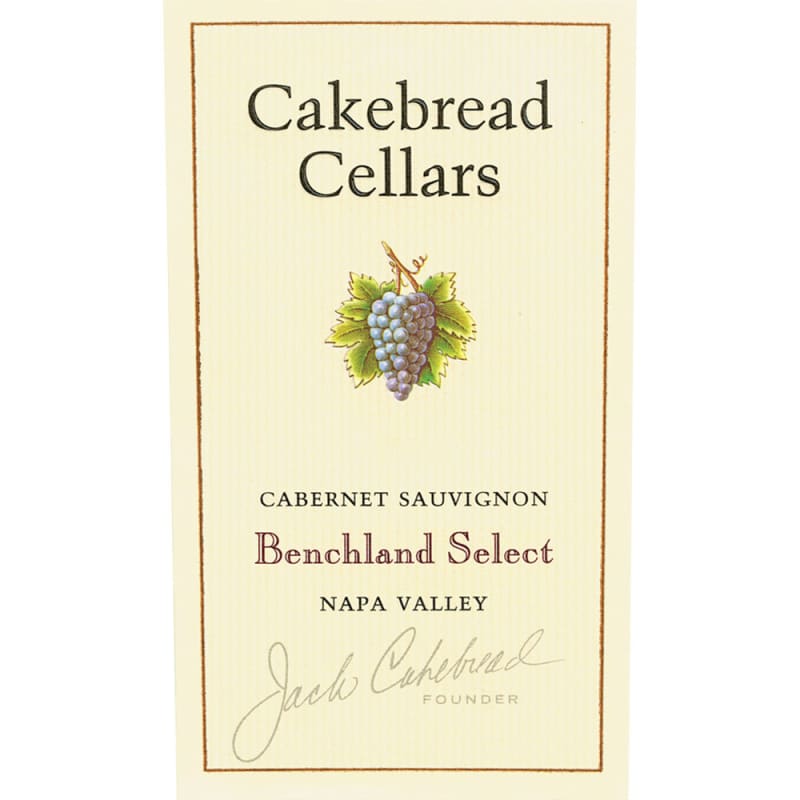 Cakebread Benchland Select Cabernet Sauvignon 2013 Front Label