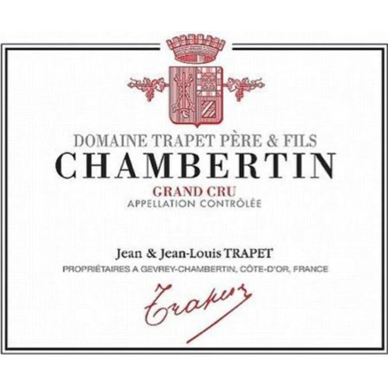 Domaine Trapet Pere et Fils Chambertin Grand Cru 2003 Front Label