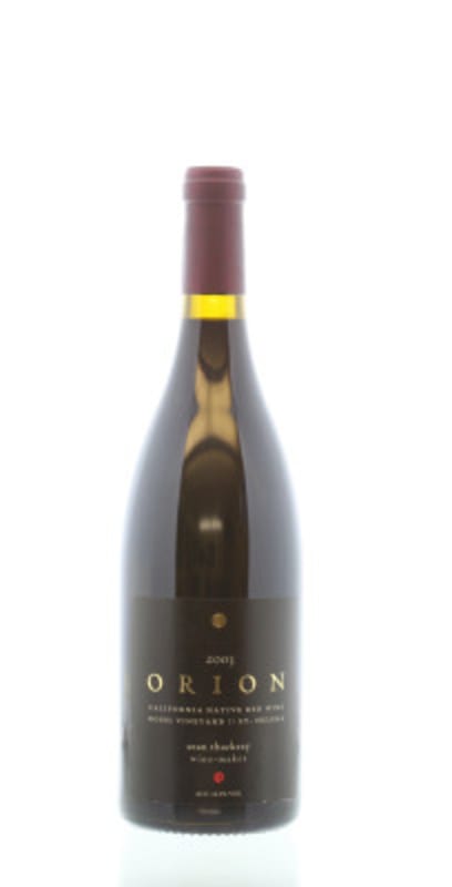 Sean Thackrey Orion Red Blend 2003 Front Bottle Shot