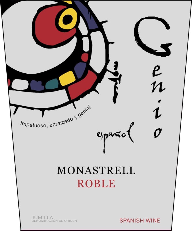 Bodegas Pedro Luis Martinez Genio Espanol Roble 2013 Front Label