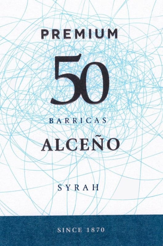 Bodegas Pedro Luis Martinez Alceno Premium 50 Barrica Syrah 2014 Front Label