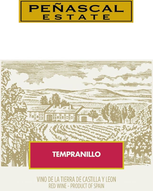 Bodegas Penascal Vino de la Tierra Tempranillo 2013 Front Label
