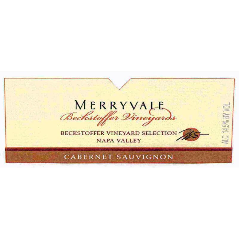 Merryvale Beckstoffer Vineyard Selection Cabernet Sauvignon (scuffed label) 1997 Front Label
