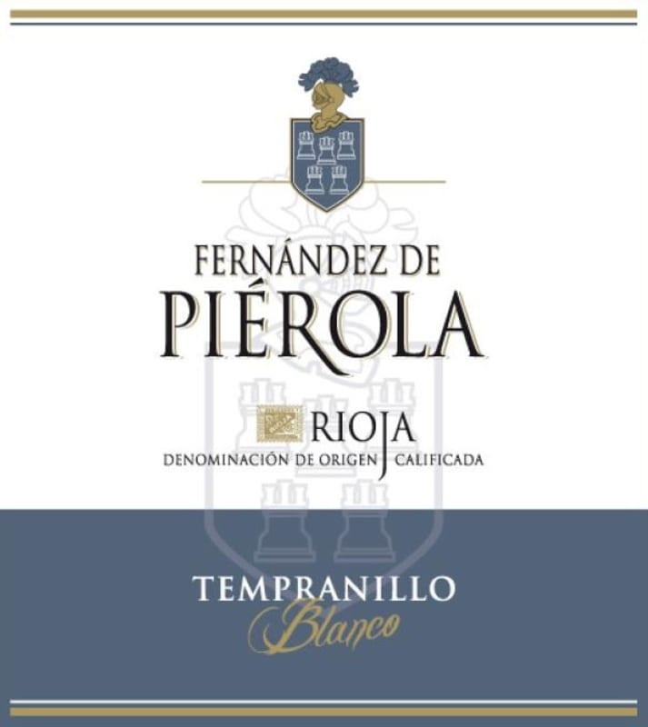 Bodegas Pierola Tempranillo Blanco 2015 Front Label