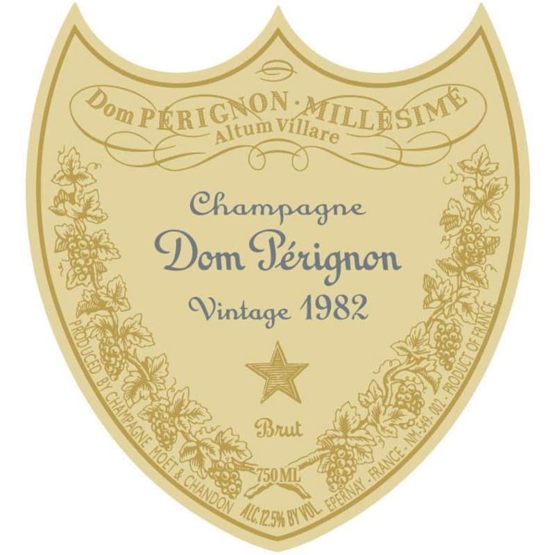 Dom Perignon Vintage 1982 Front Label