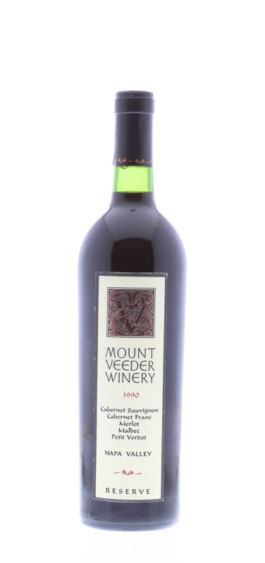 Mount Veeder Winery Reserve Red 1990 Front Bottle Shot