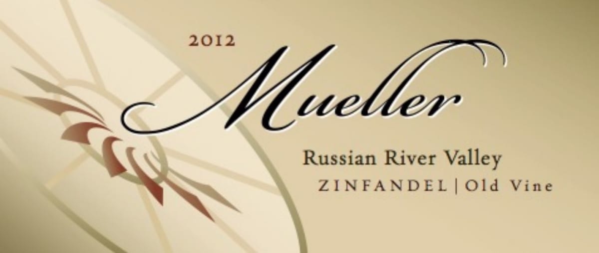 Mueller Old Vine Zinfandel 2012 Front Label