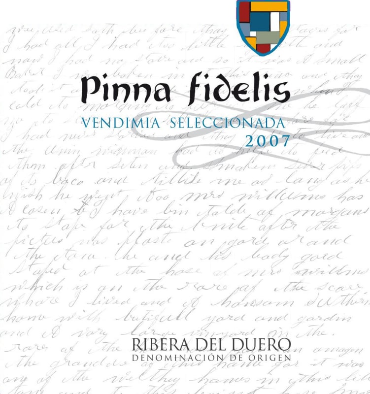 Bodegas Pinna Fidelis Vendimia Seleccionada 2007 Front Label