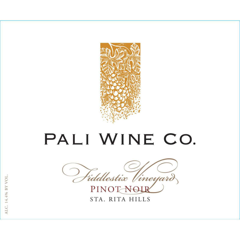 Pali Wine Co Fiddlestix Pinot Noir 2014 Front Label