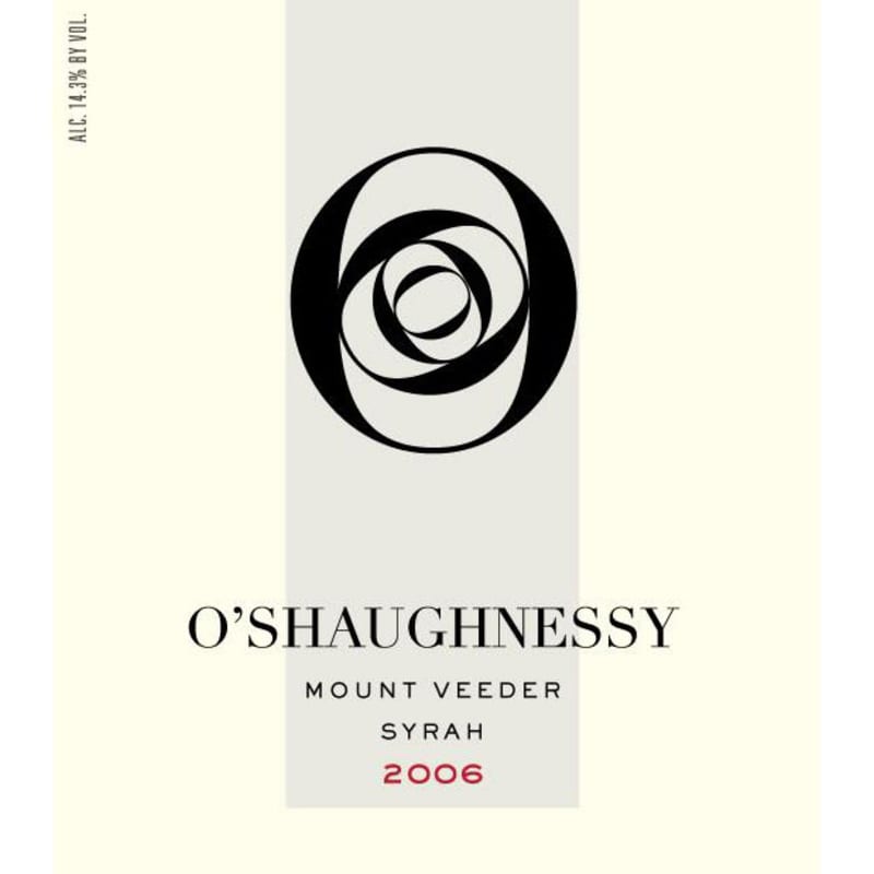 O'Shaughnessy Mt. Veeder Syrah 2006 Front Label