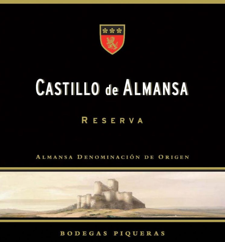 Bodegas Piqueras Castillo de Almansa Reserva 2012 Front Label