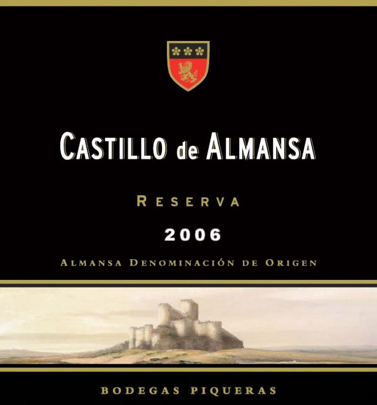 Bodegas Piqueras Castillo de Almansa Reserva 2006 Front Label