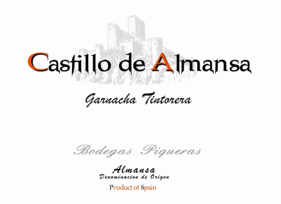 Bodegas Piqueras Castillo de Almansa Coleccion Tintorera Garnacha 2006 Front Label