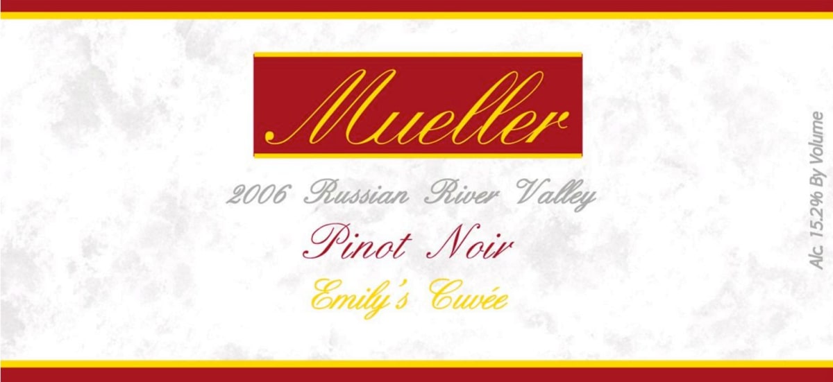 Mueller Emily's Cuvee Pinot Noir 2006 Front Label