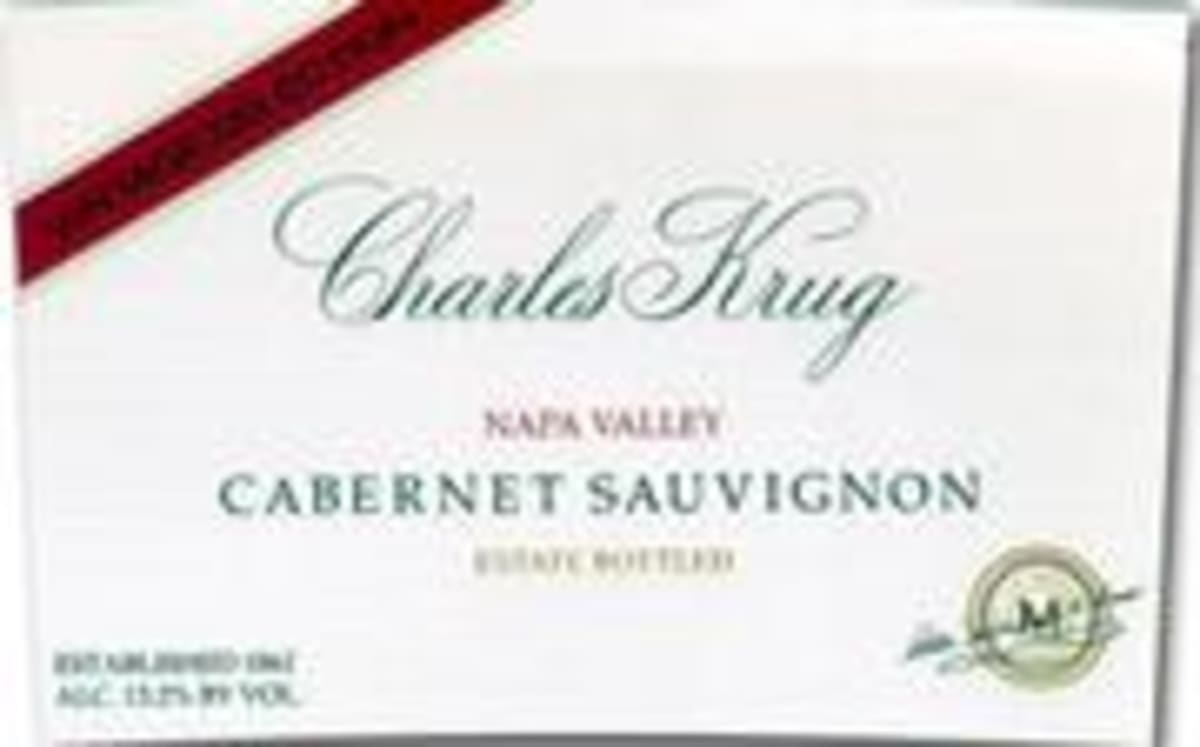 Charles Krug Vintage Select Cabernet Sauvignon 1994 Front Label