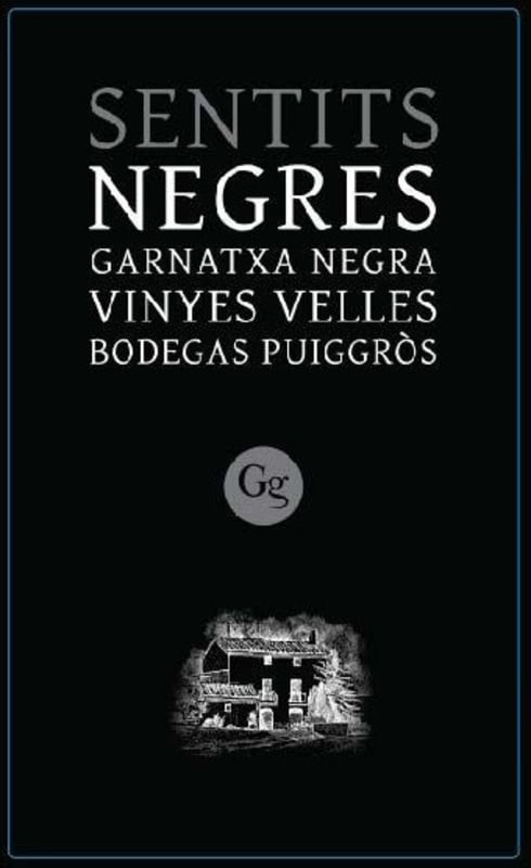Bodegas Puiggros Sentits Negres Vinyes Velles Garnatxa Negre 2012 Front Label