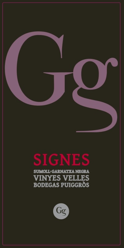 Bodegas Puiggros Signes Vinyes Velles Sumoll-Garnatxa 2012 Front Label