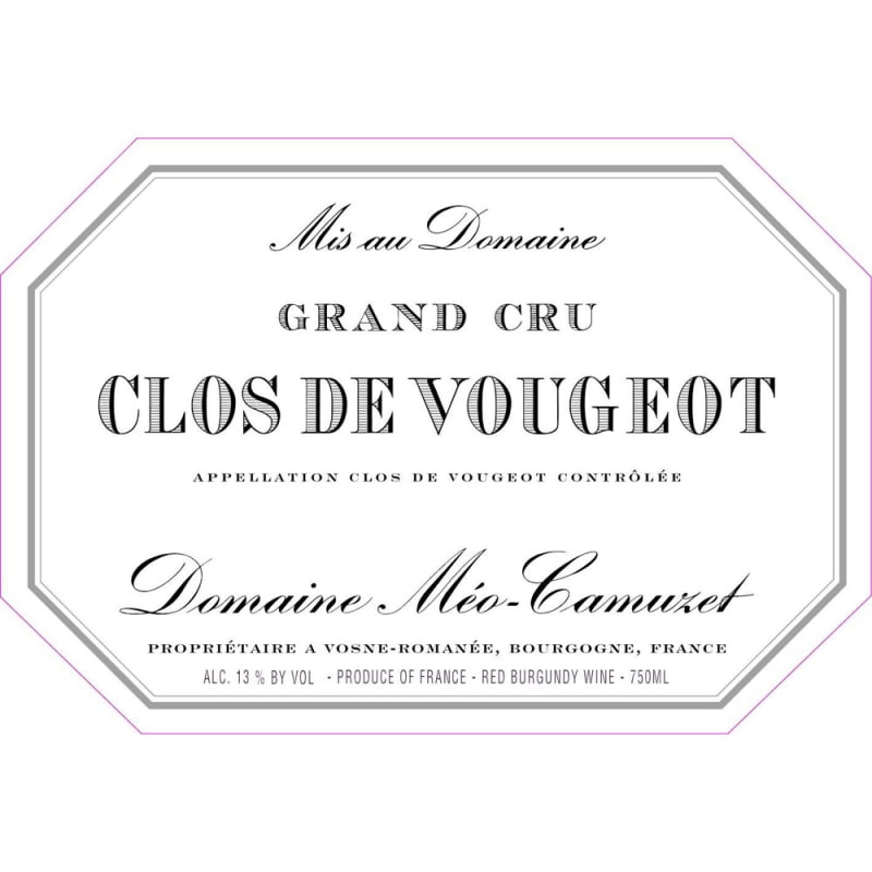 Domaine Meo-Camuzet Clos de Vougeot 1994 Front Label