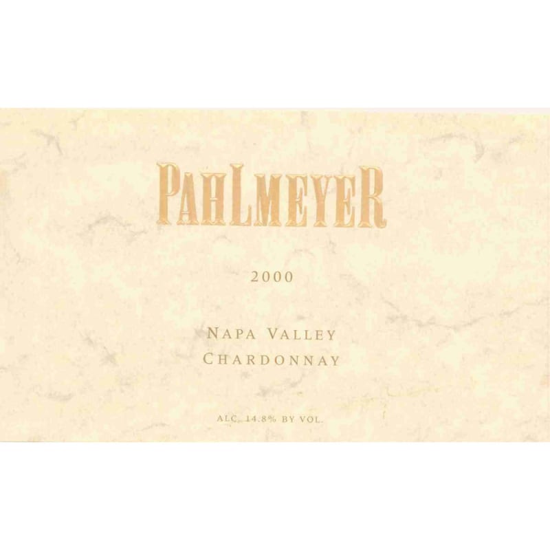 Pahlmeyer Napa Valley Chardonnay 2000 Front Label