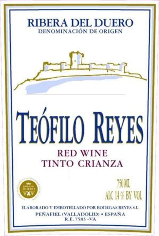 Bodegas Reyes Crianza 2010 Front Label