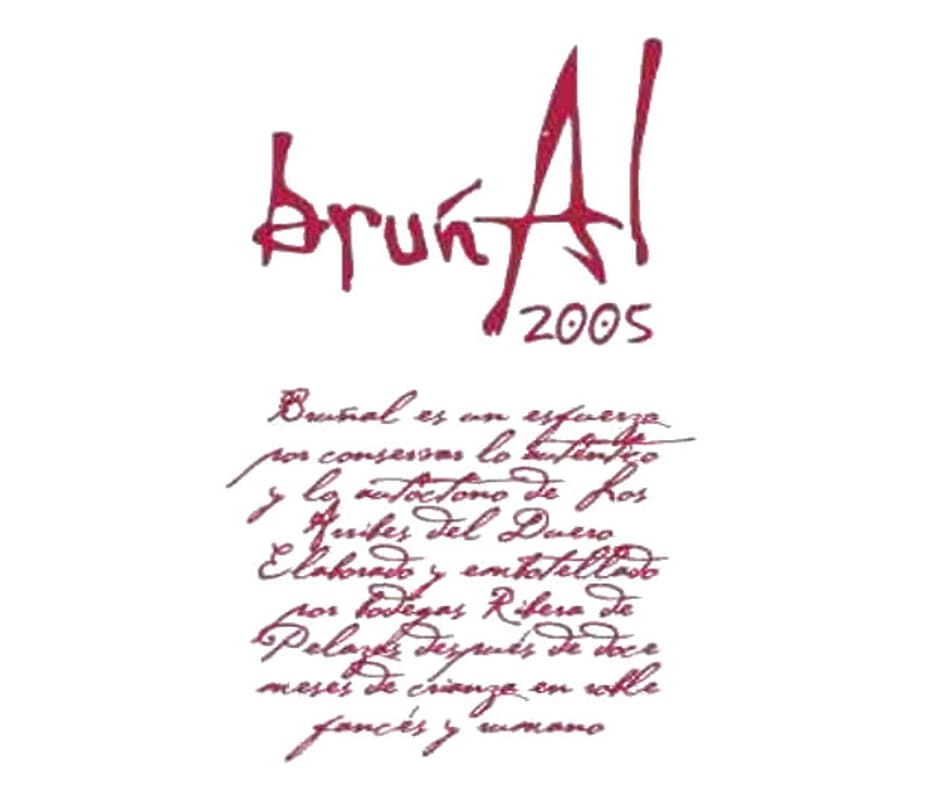 Bodegas Ribera de Pelazas Brunal 2005 Front Label
