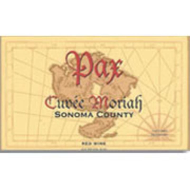 Pax Cuvee Moriah 2003 Front Label